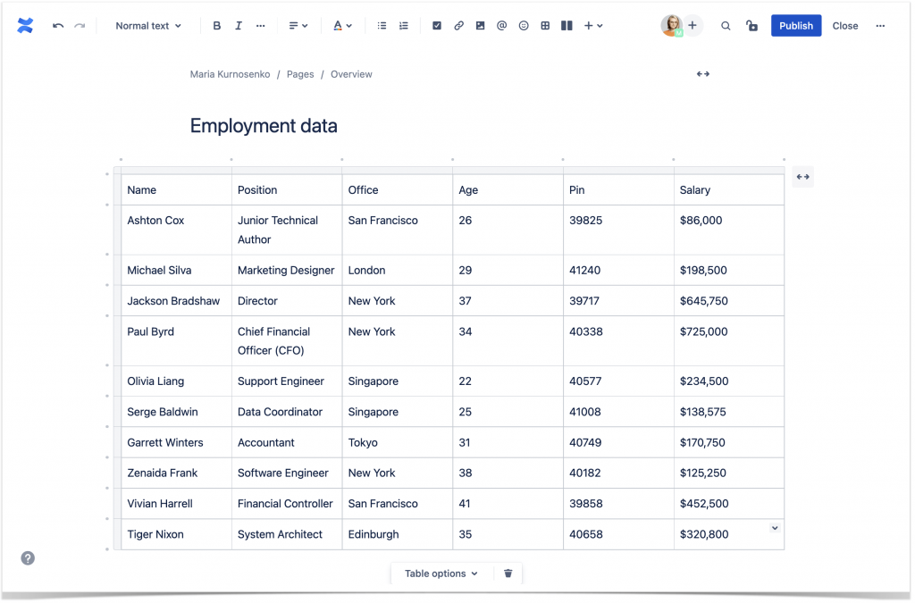 Manage Tables in Confluence With Ease Stiltsoft