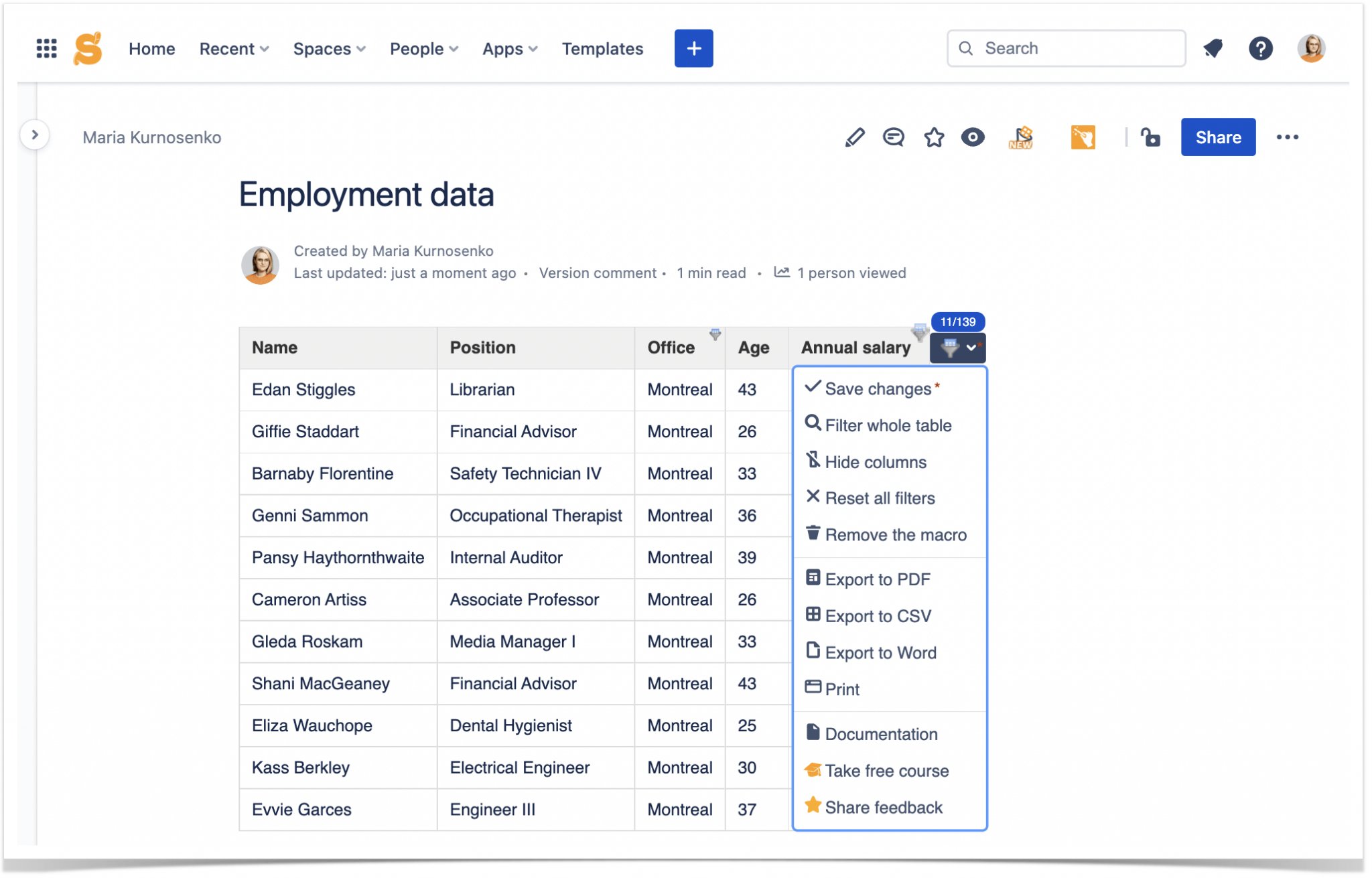 Manage Tables in Confluence With Ease Stiltsoft