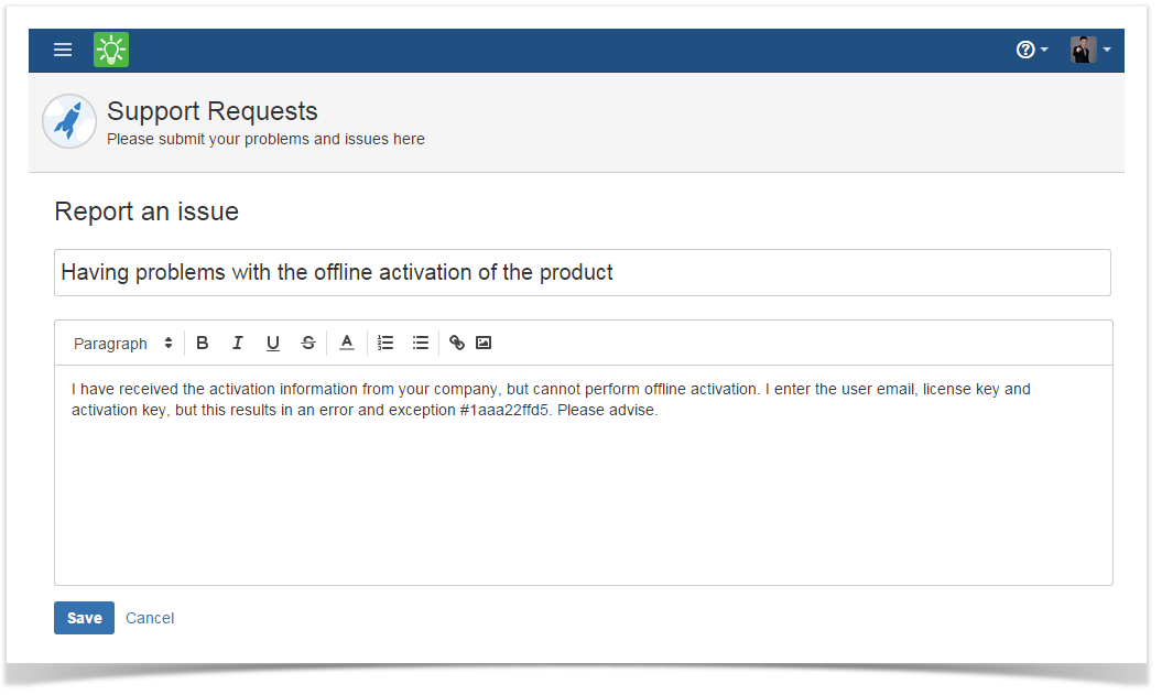 customer support portal in Jira