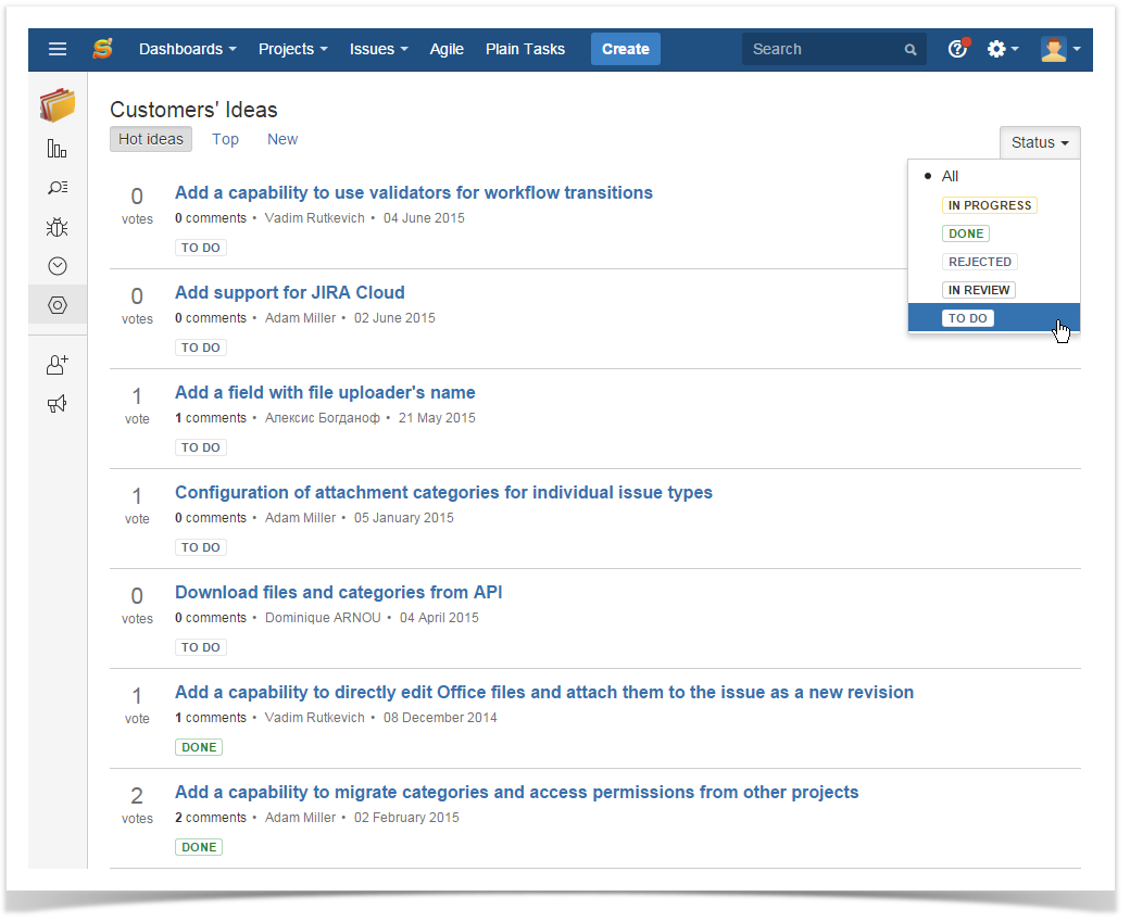 customer case in Jira Cloud