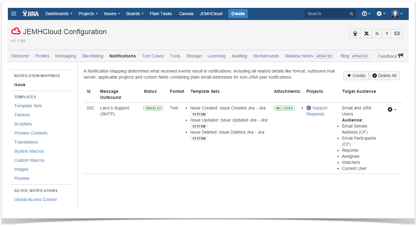 Enterprise Mail Handler for JIRA Cloud