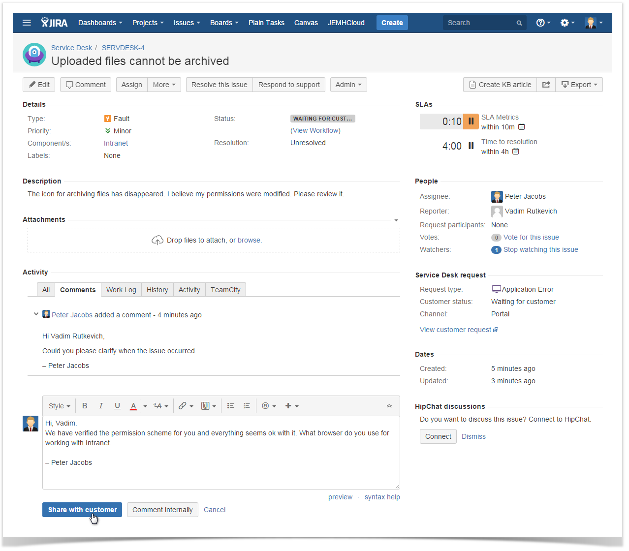 jira service desk