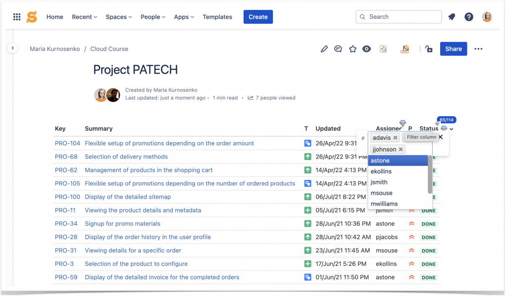 Table Filter and Charts with the Jira macro Stiltsoft