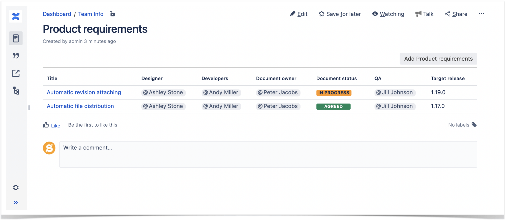 Running Project Planning In Atlassian Confluence - Stiltsoft