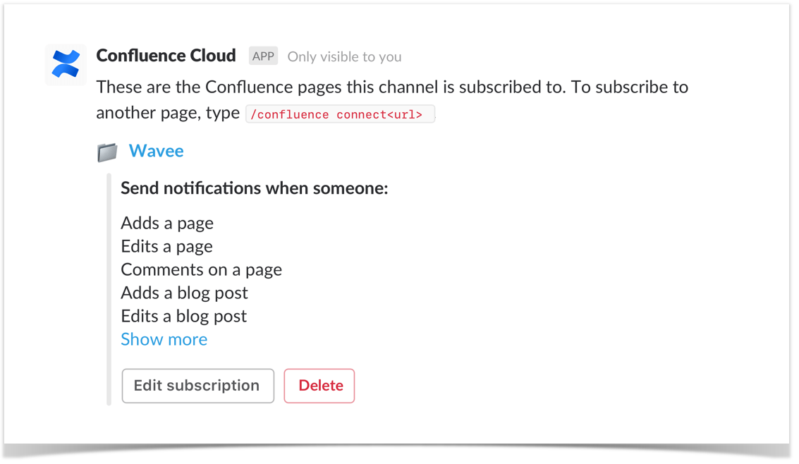 confluence cloud for slack