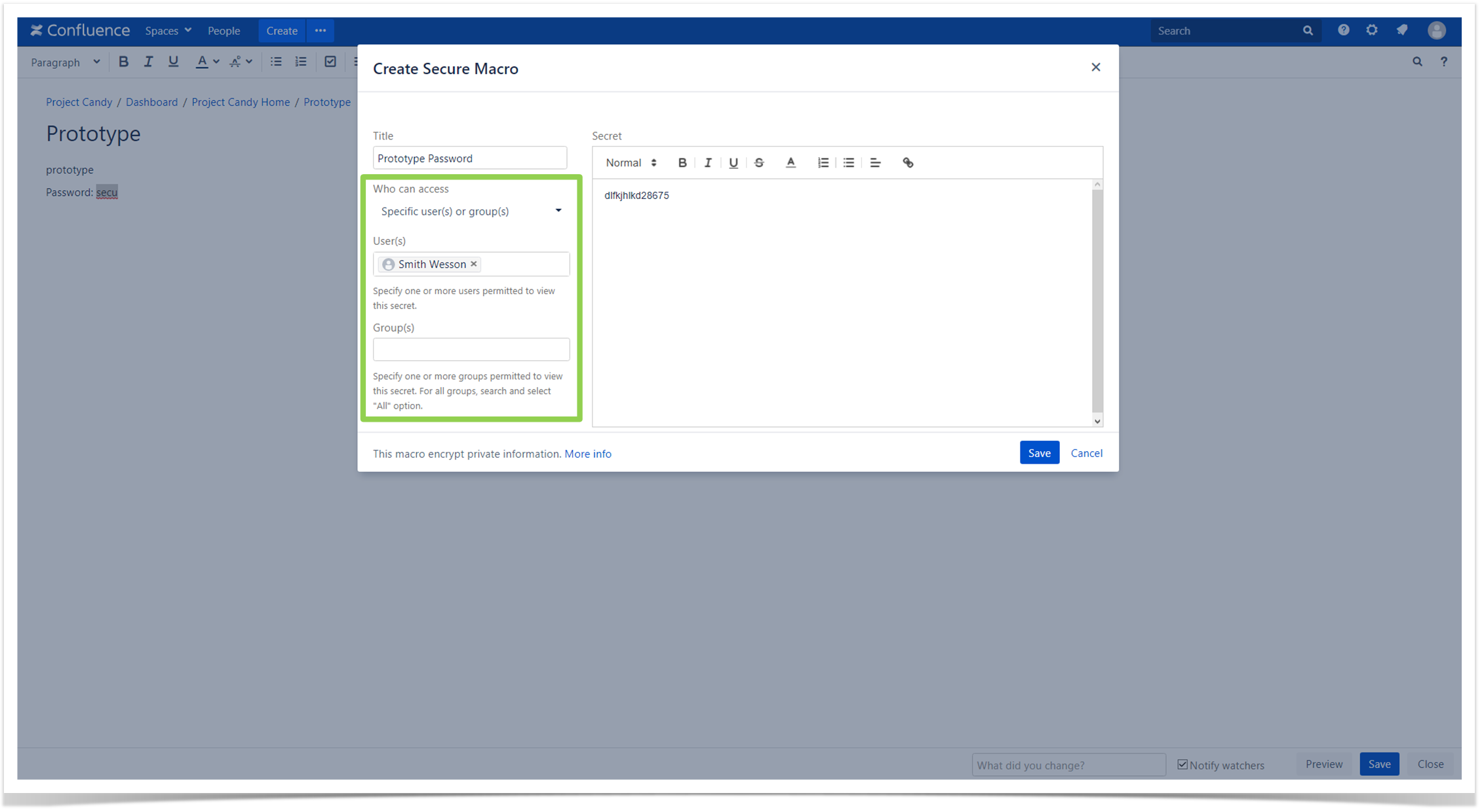 Security and Encryption Macro