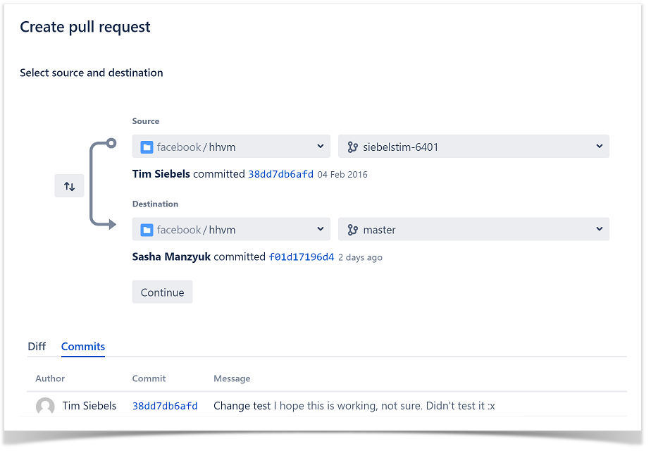 Git Revert Pull Request Bitbucket