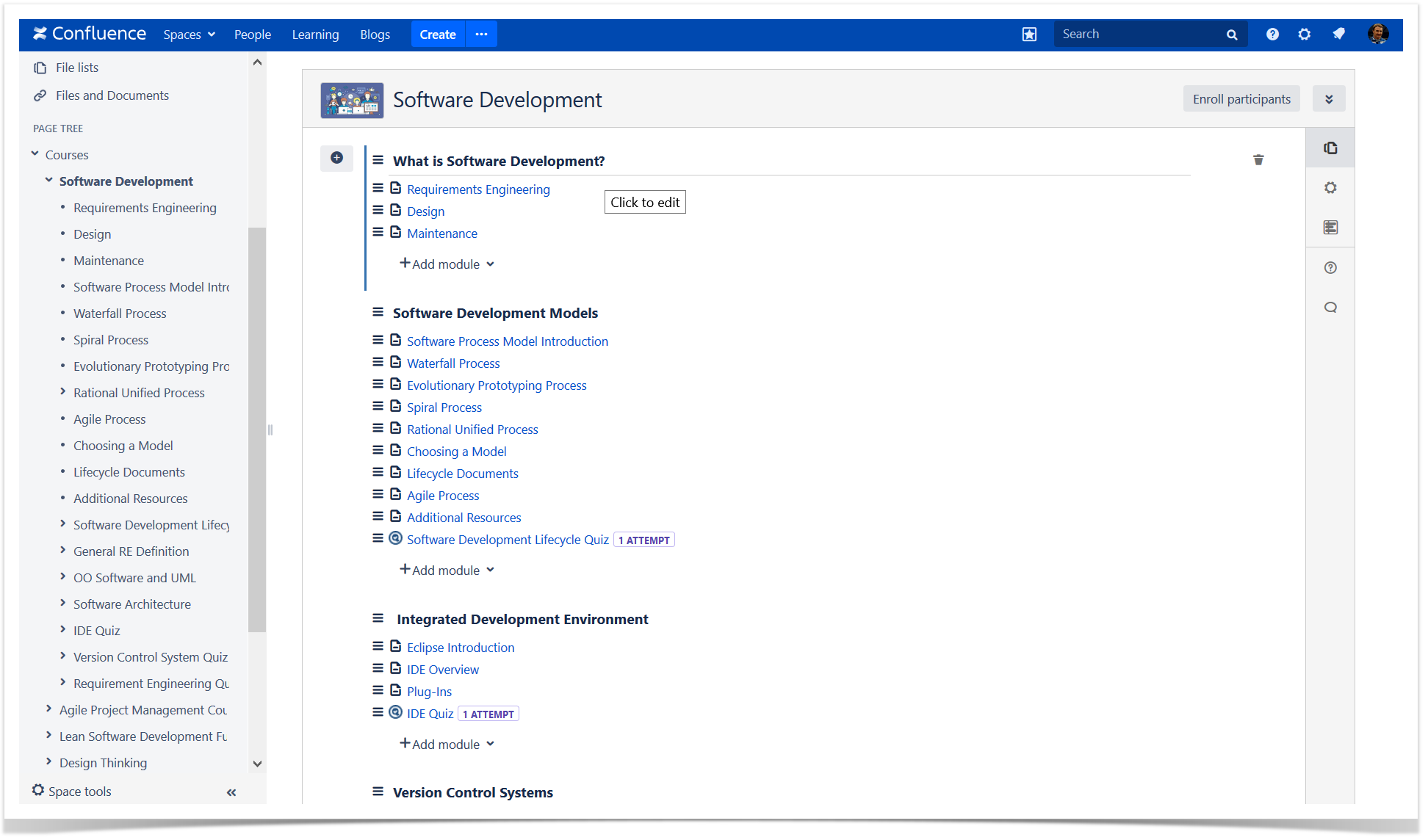 employee training in Confluence