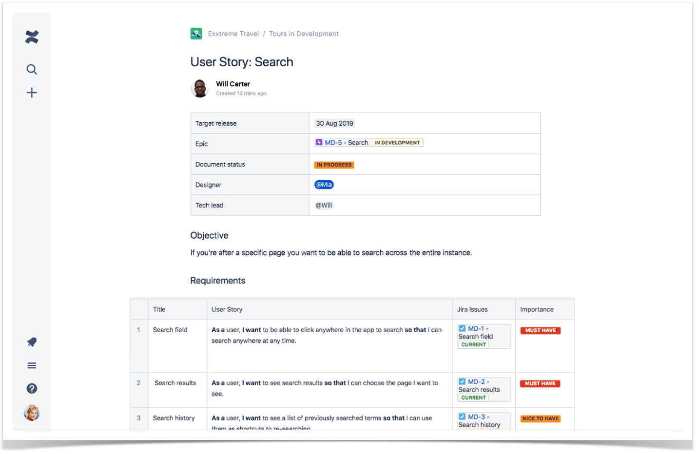 Jira and Confluence integration