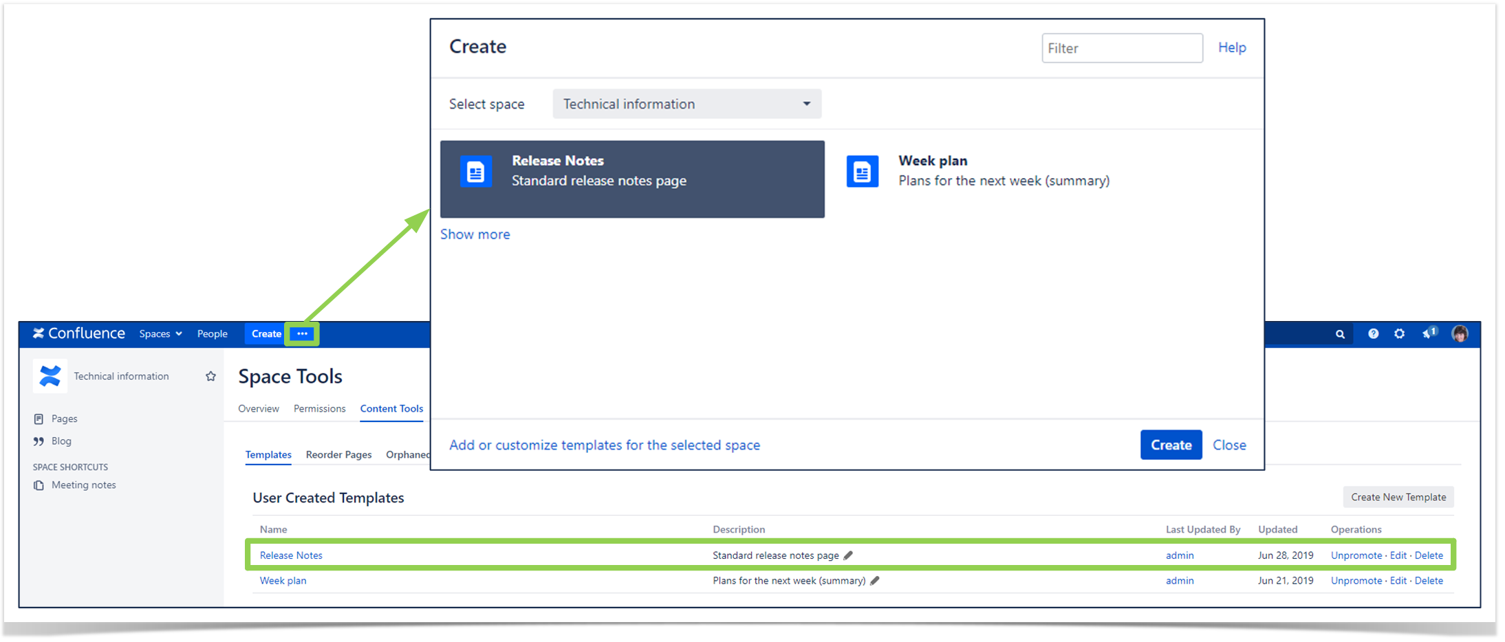 Promoted release notes template