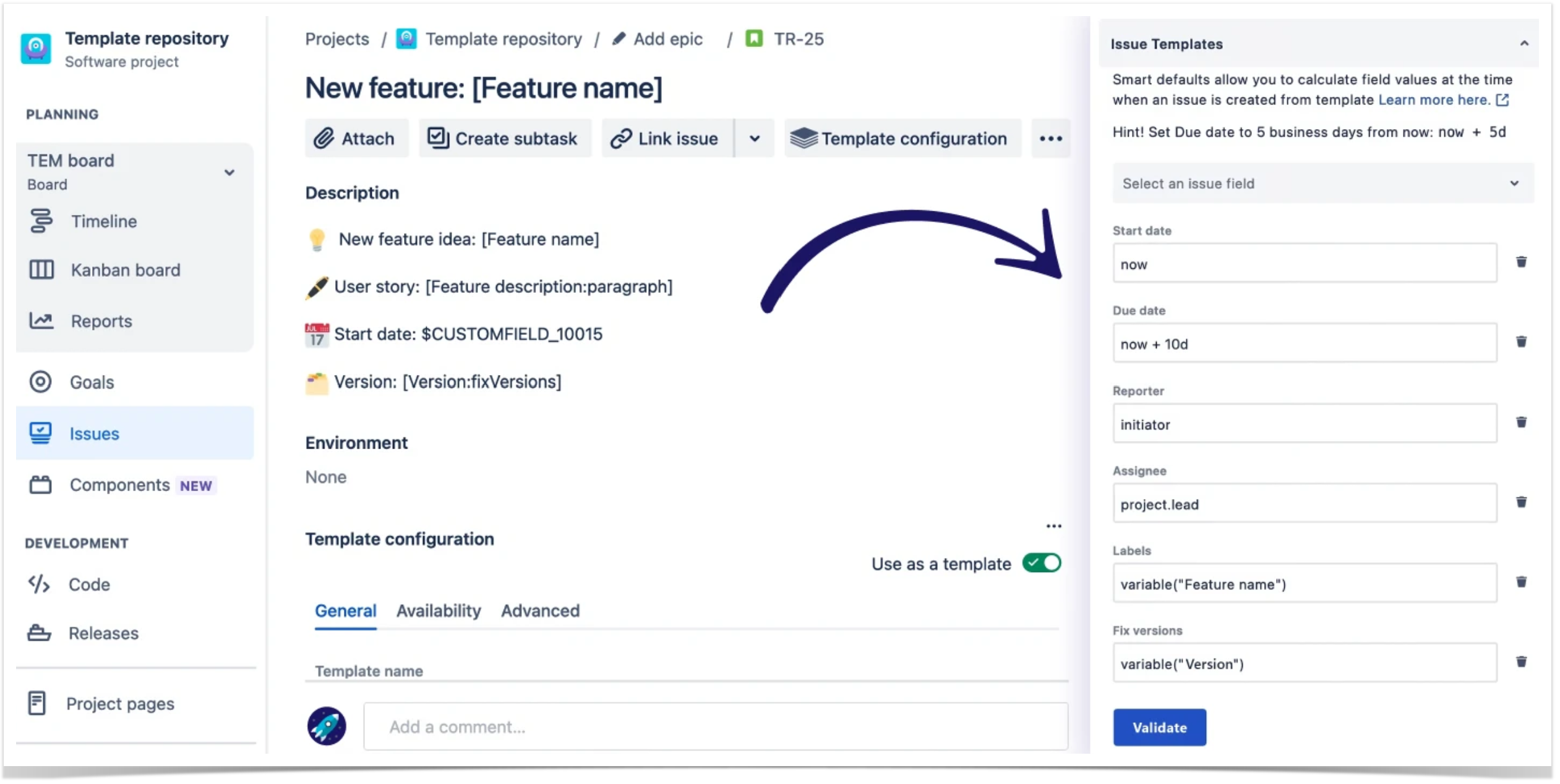 Issue Templates for Jira