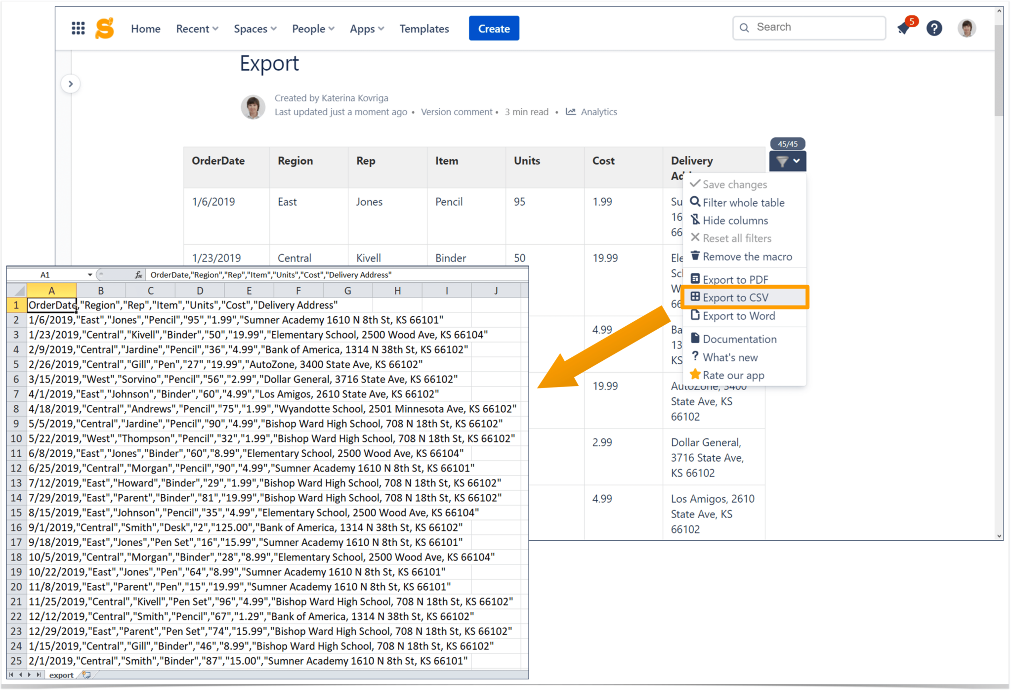 TwoMinute HowTo Exporting Tables in Confluence Cloud Stiltsoft