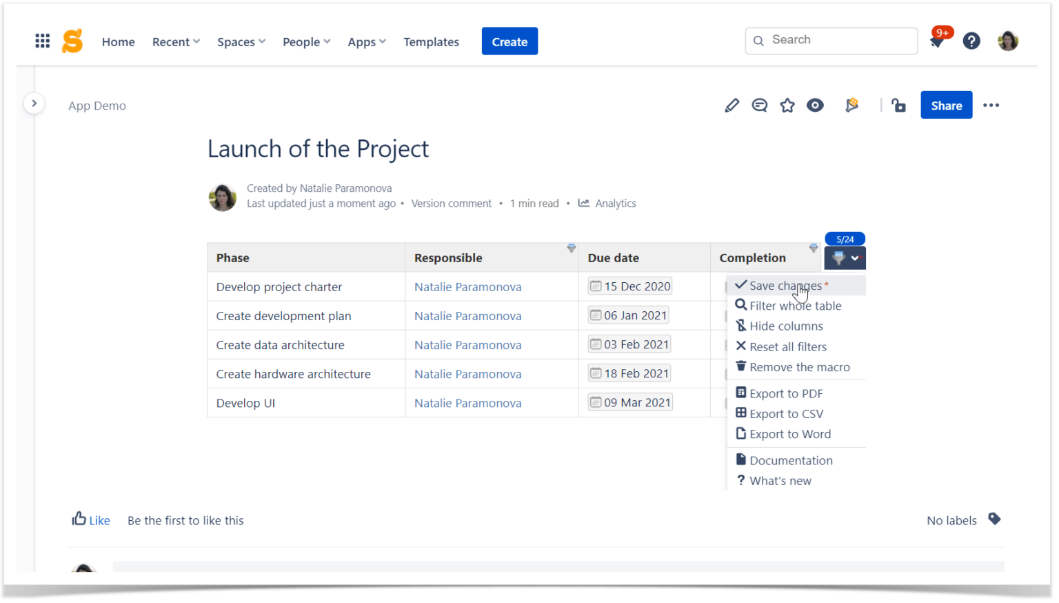 TwoMinute HowTo Filtering Tables in Confluence Cloud Stiltsoft