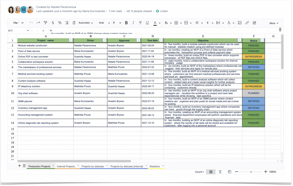 Excel vs. Confluence Tables: Five Reasons to Switch - Stiltsoft