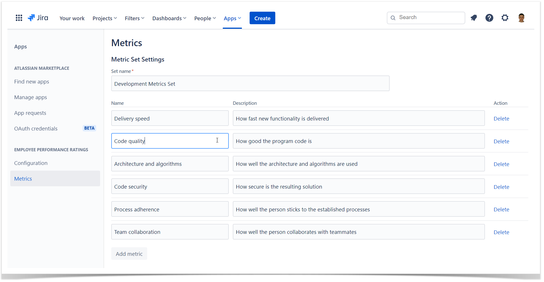 Identifying the metrics that indicate team performance