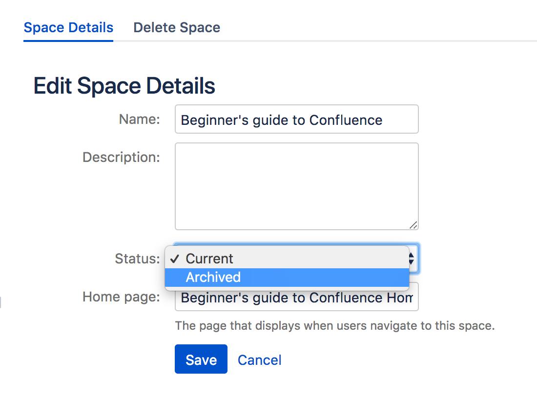 archive Confluence spaces you do not use