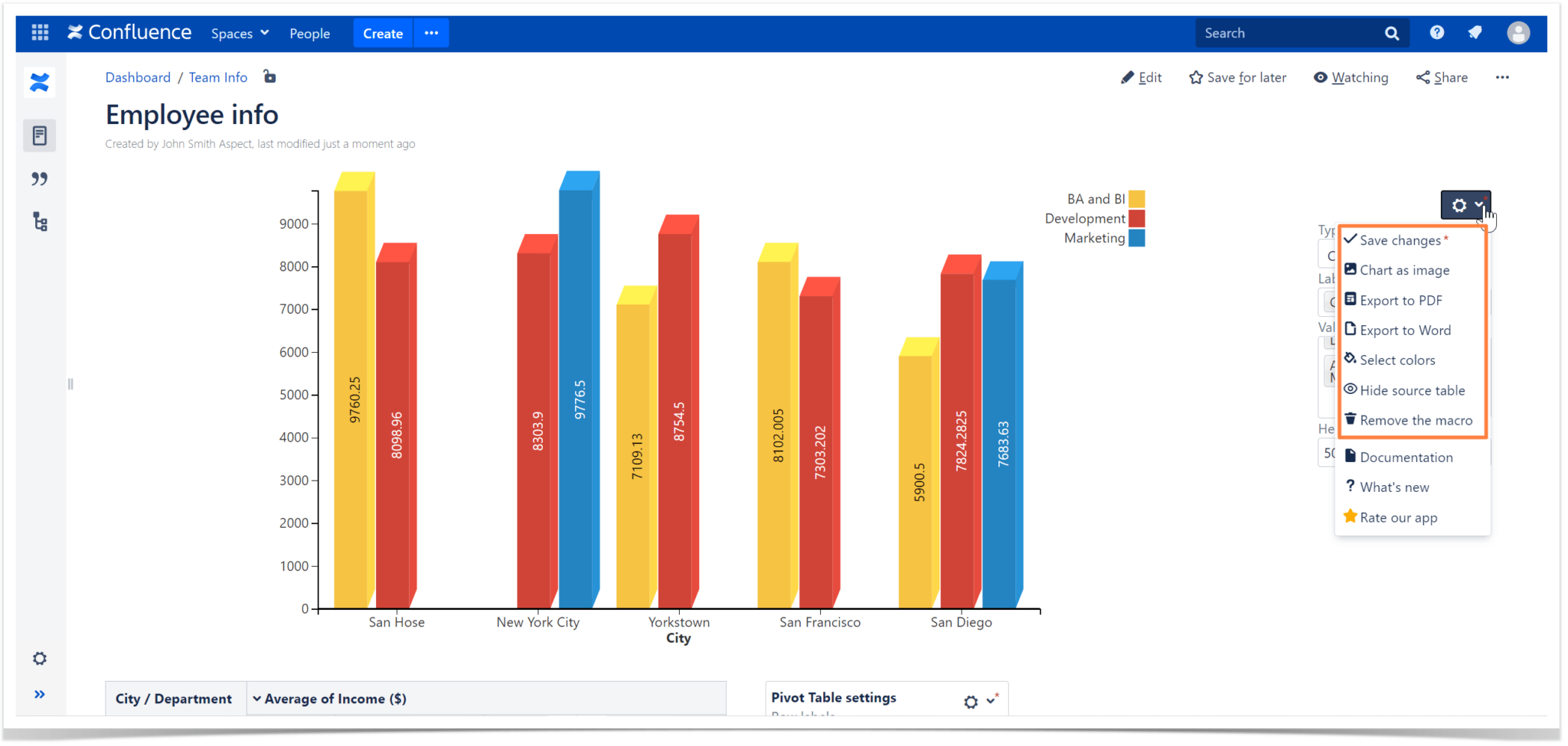 Two Minute How To Adding Charts In Confluence Instantly Stiltsoft 6028