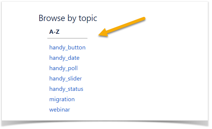 Users can browse Confluence content by topic with the Label list macro