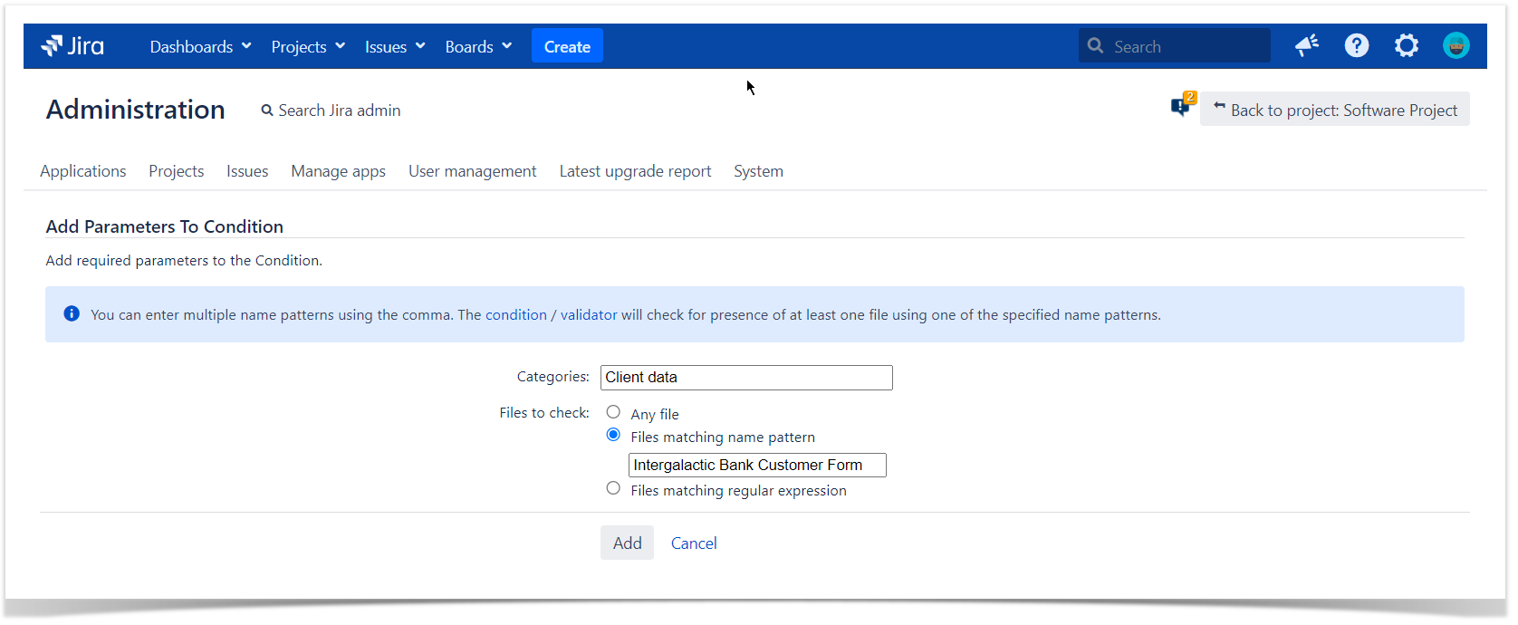 jira post-functions and validators for attachments