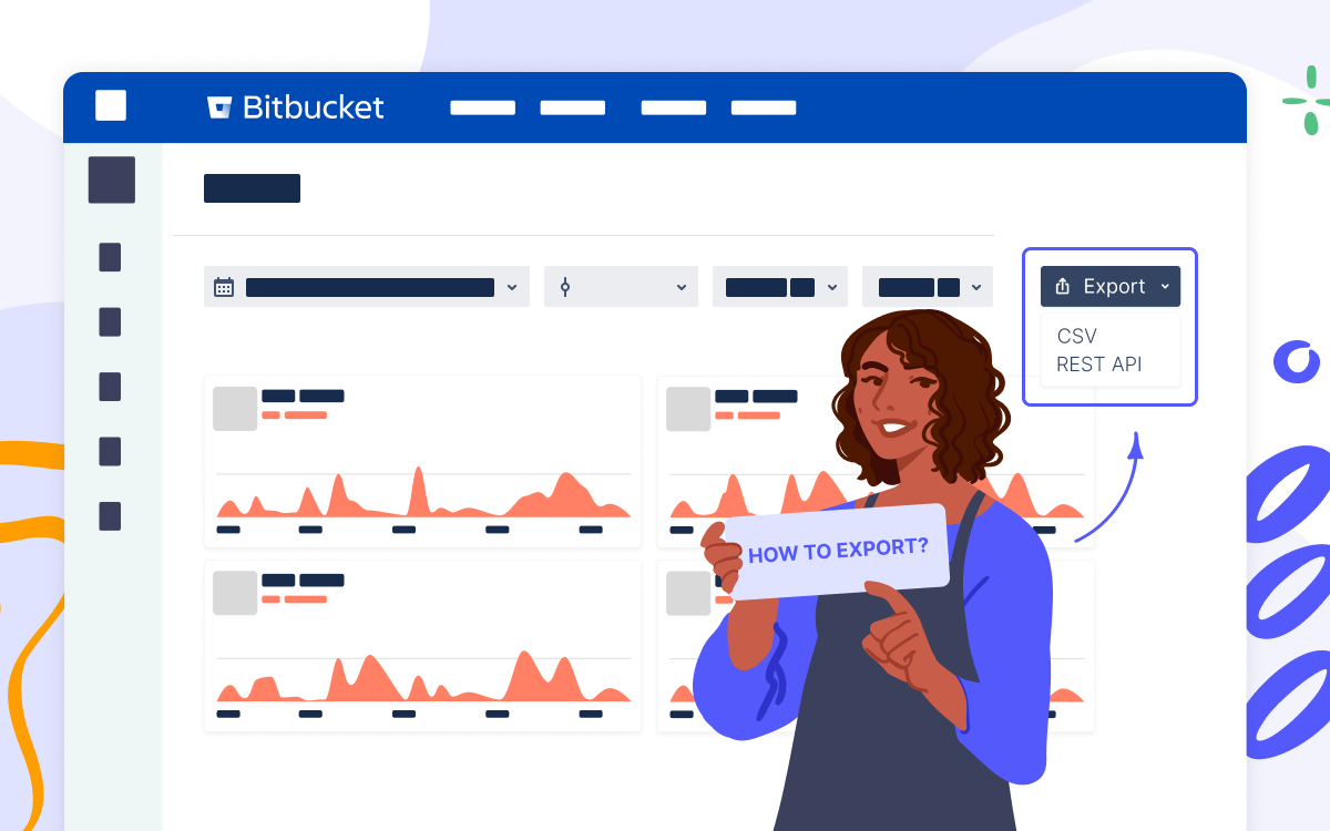 Bitbucket export commits and pull requests