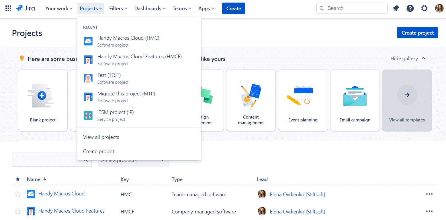 Seamless project management