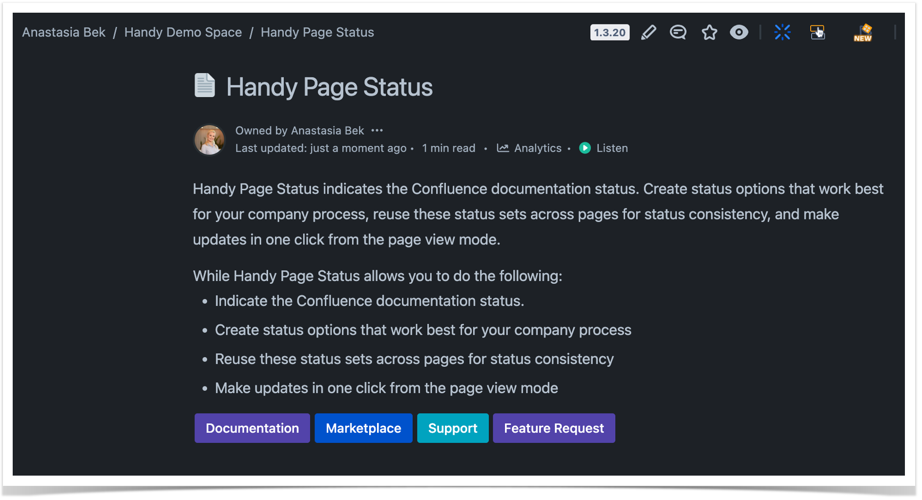 Workflow with Confluence Page Status
