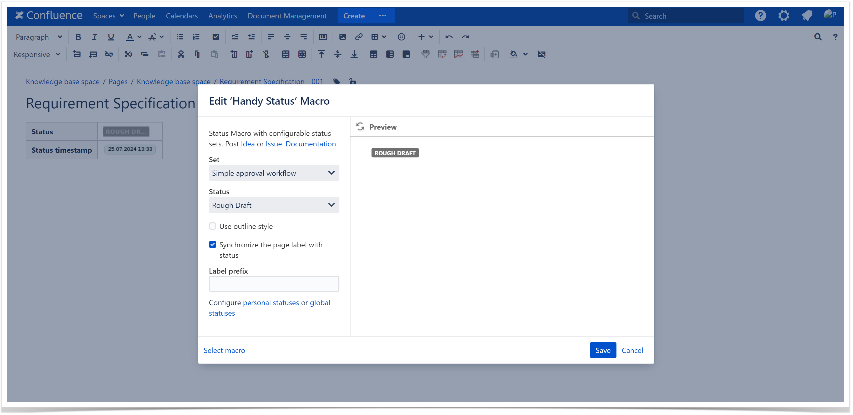 Automate labeling in Confluence