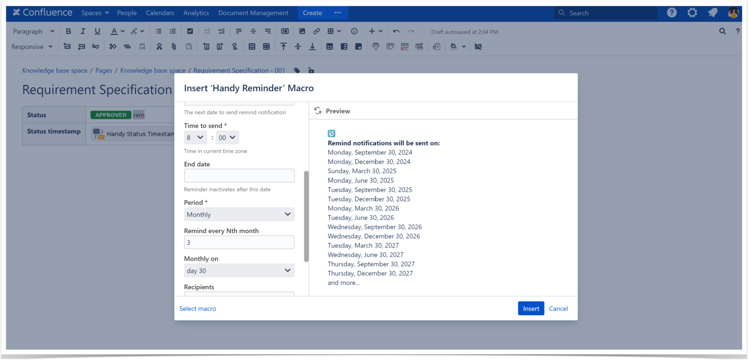 Confluence Approval Workflow with Label Automation