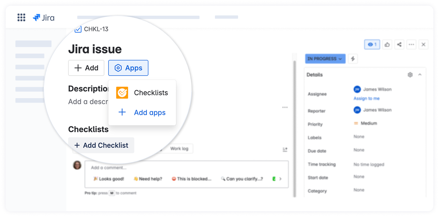 checklists for jira