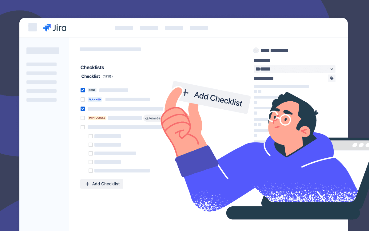 How to add jira checklist