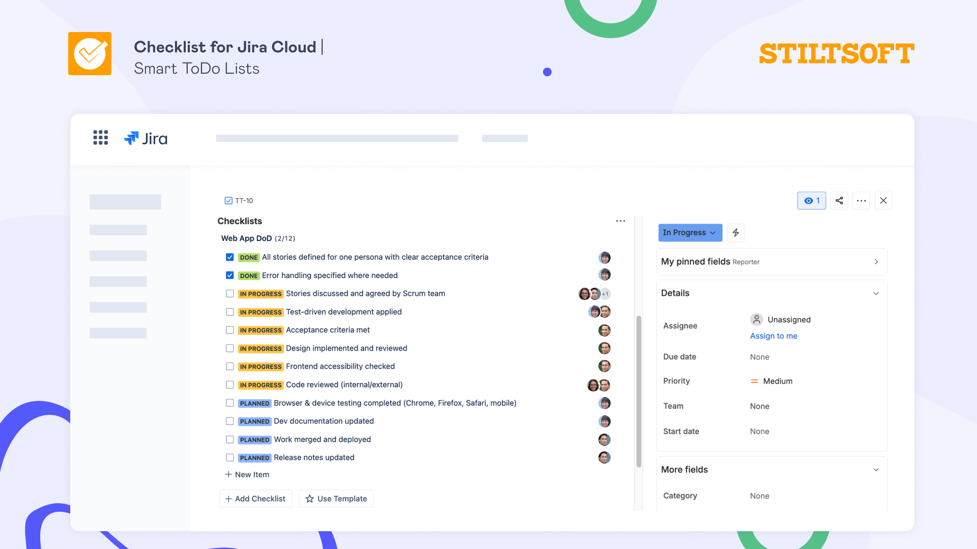 Jira DoD checklist