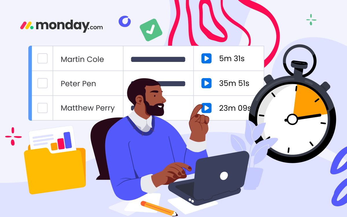 How to Set up and Automate Time Tracking Reports in monday.com