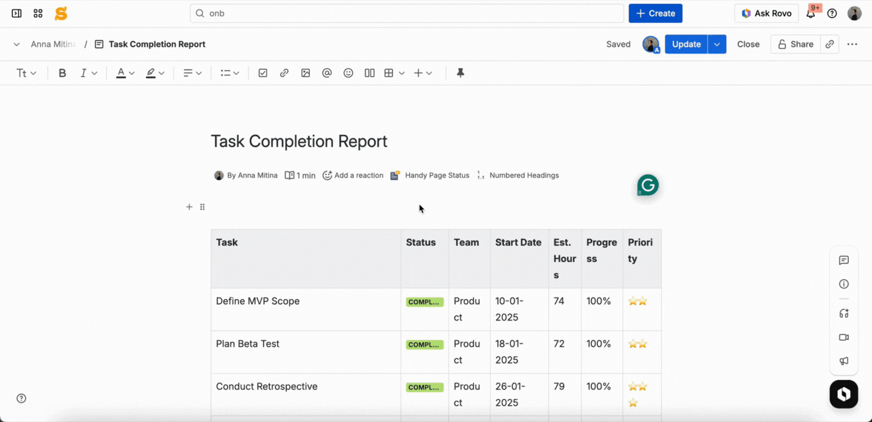 Confluence Cloud Migration: 5 Differences in the Table Filter, Charts & Spreadsheets app 5 Gif: how to add table filter in page edit mode