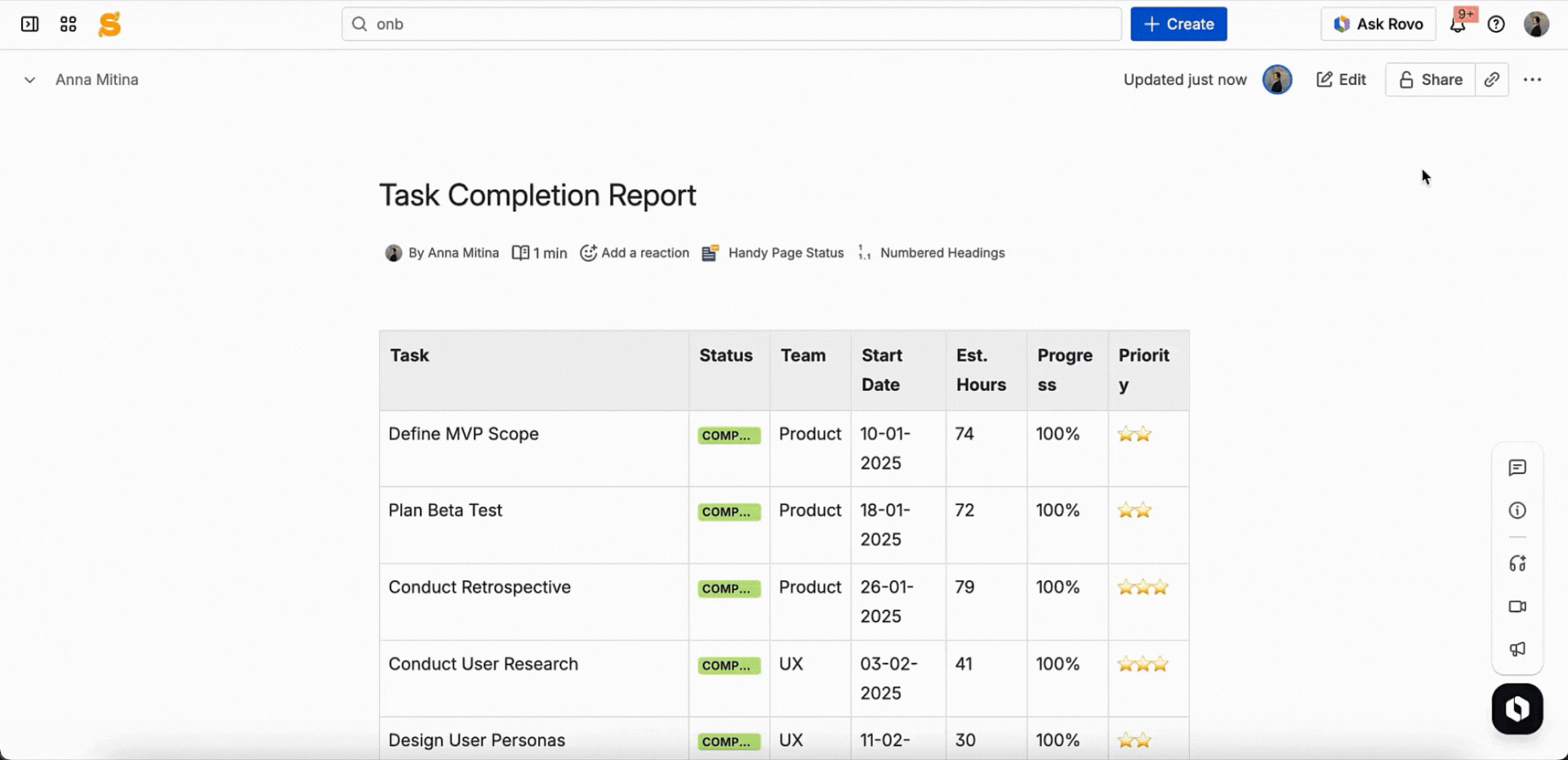 Confluence Cloud Migration: 5 Differences in the Table Filter, Charts & Spreadsheets app 6 Gif: how to add table filter in page view mode
