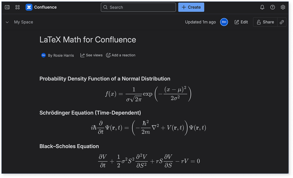 How to Choose Secure App for LaTeX Formulas in Confluence 4 The LaTeX app with dark mode support and secure Confluence formulas rendering