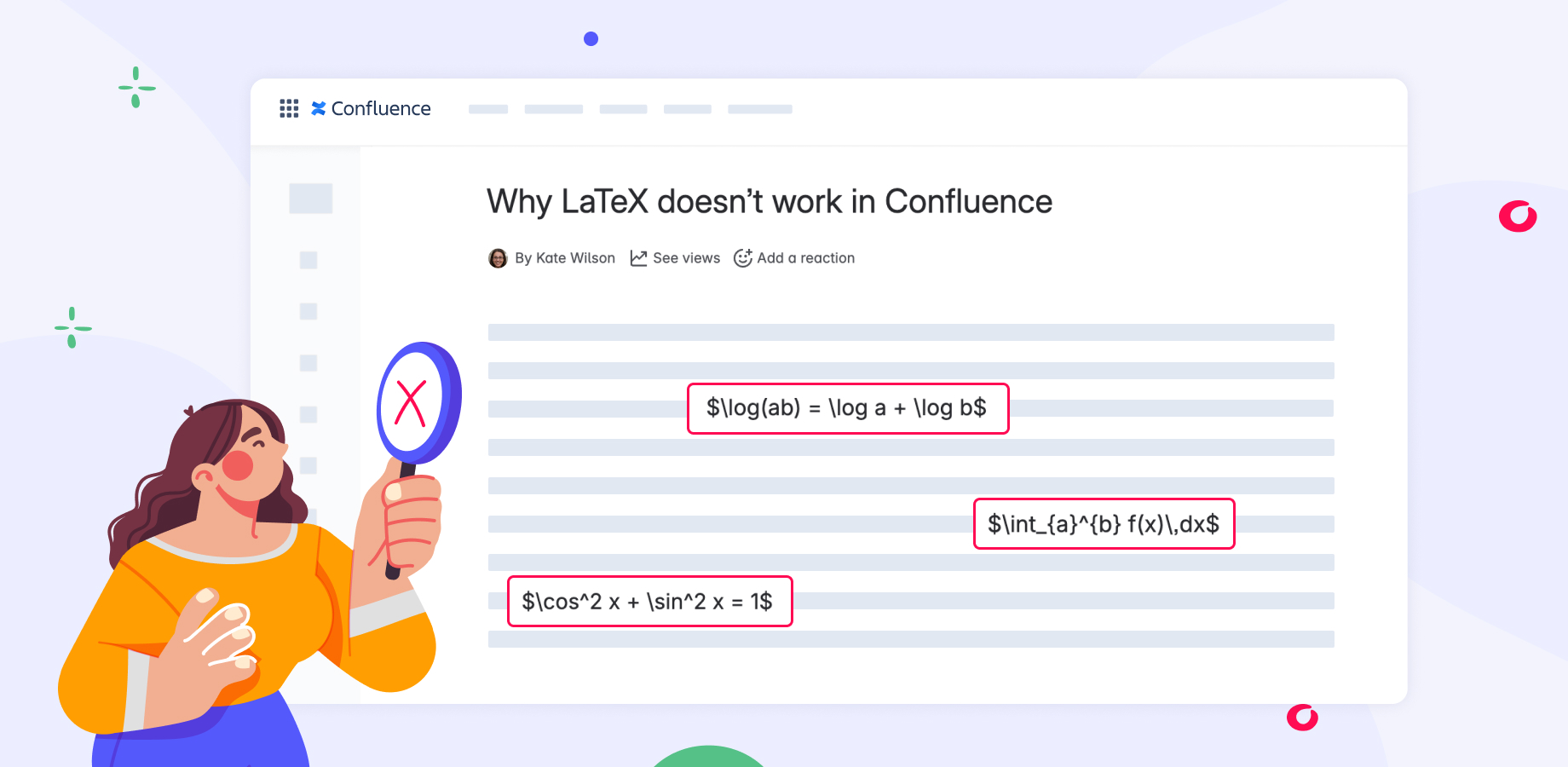How to Add Inline LaTeX Formulas in Confluence (and Why They Don’t Work by Default) 2 Why LaTeX doesn’t work with Confluence formulas by default