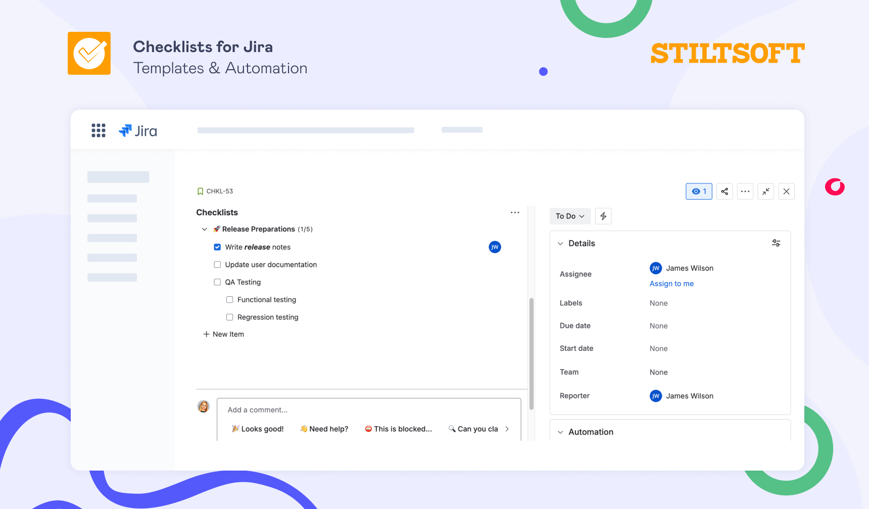 How to Automatically Add Checklists to Jira Tasks: Step-by-step Guide 6 Example of a simple checklist written via checklist syntax and added to the Jira task through automation