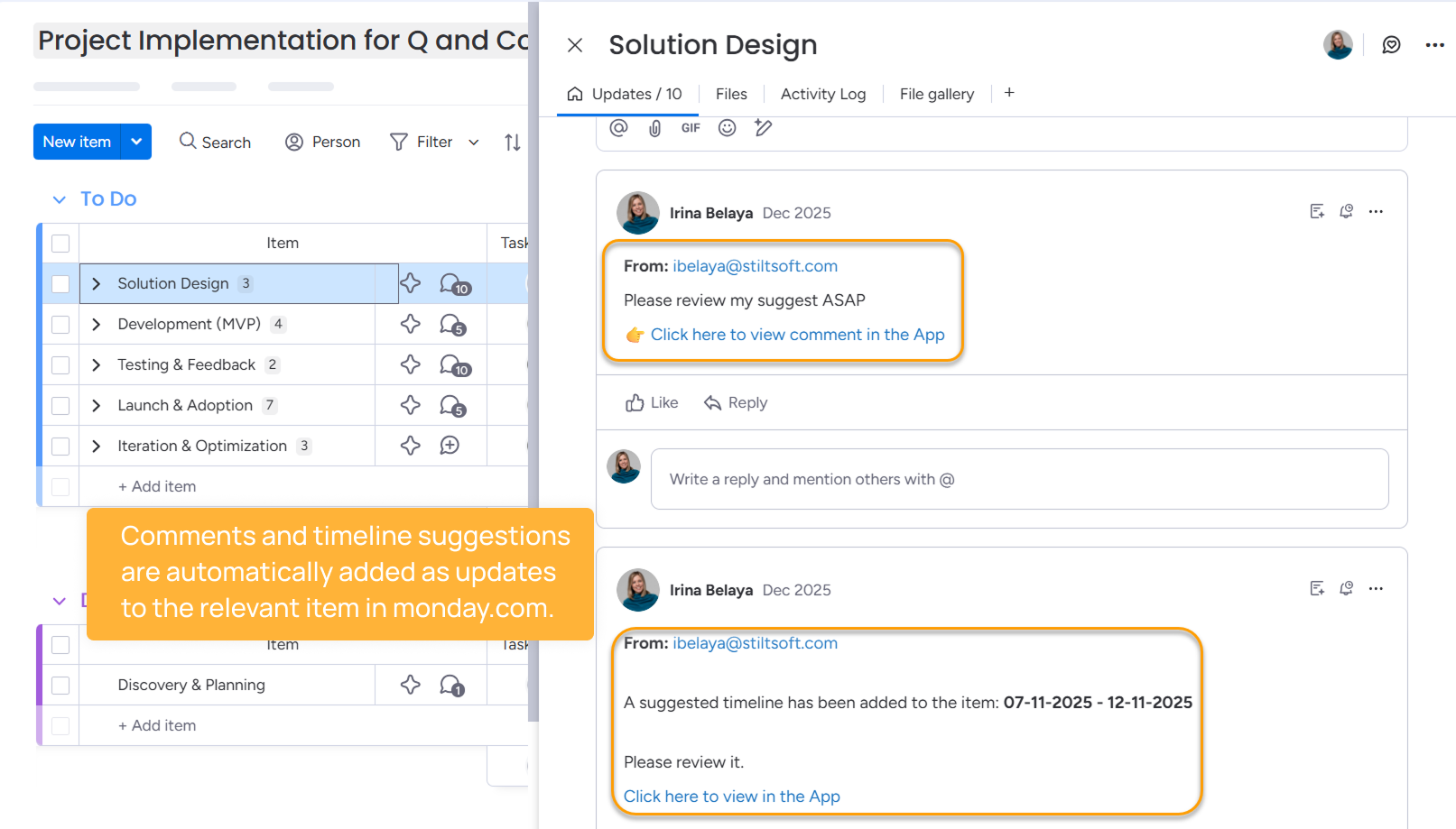 External Collaboration on monday.com: A Complete Guide 17 Automated Updates Sync monday.com