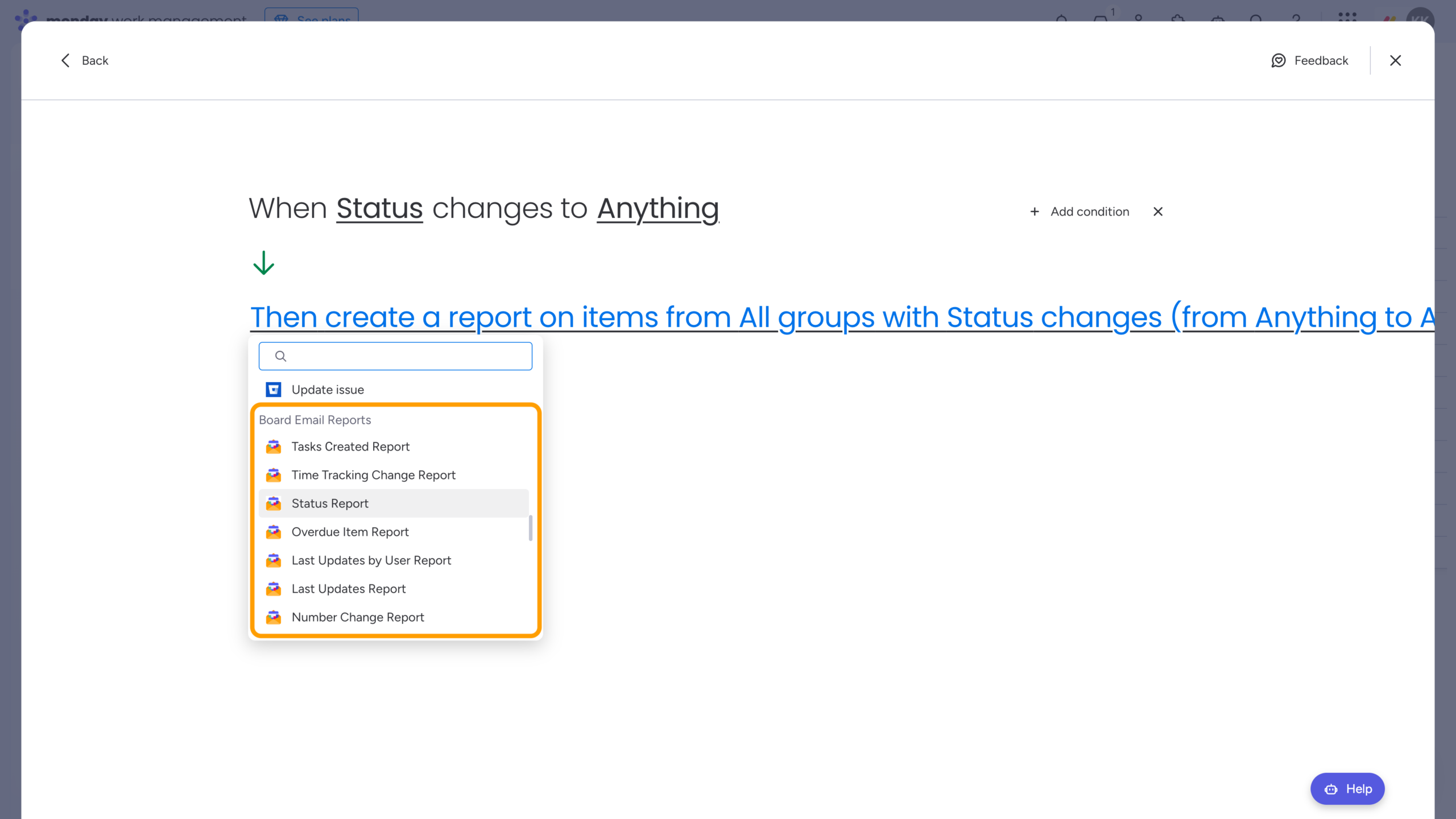 How to Monitor Project Health in monday.com with Custom Reports 35 Automation Center, create custom reports from scratch in monday.com