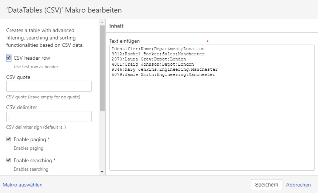 Best Ways to Import CSV & JSON Data into Confluence Cloud 18 DataTables (CSV) macro - Data Tables for Confluence